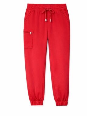FIGS Zamora Jogger Scrub Pants | Winning Red | M Petite | NWT